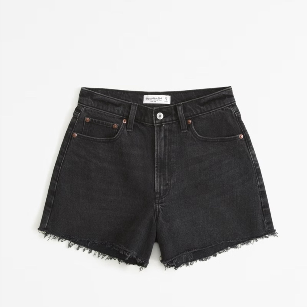 Abercrombie 90s Relaxed Shorts Curve Love black
